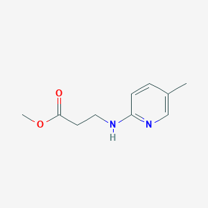 molecular formula C10H14N2O2 B13485723 Methyl 3-((5-methylpyridin-2-yl)amino)propanoate 