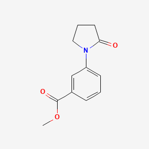 molecular formula C12H13NO3 B1348582 Methyl 3-(2-oxopyrrolidin-1-yl)benzoate CAS No. 5279-41-4