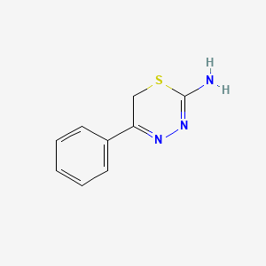 molecular formula C9H9N3S B1348583 5-phenyl-6H-1,3,4-thiadiazin-2-amine CAS No. 55185-77-8