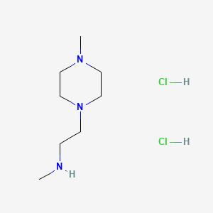 molecular formula C8H21Cl2N3 B13485848 Methyl[2-(4-methylpiperazin-1-yl)ethyl]amine dihydrochloride 