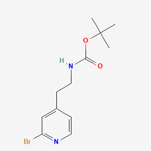 molecular formula C12H17BrN2O2 B13485856 tert-butylN-[2-(2-bromopyridin-4-yl)ethyl]carbamate 