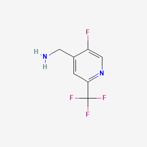 molecular formula C7H6F4N2 B13485907 (5-Fluoro-2-(trifluoromethyl)pyridin-4-yl)methanamine 