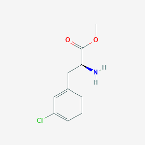 molecular formula C10H12ClNO2 B13485913 Methyl (S)-2-amino-3-(3-chlorophenyl)propanoate 