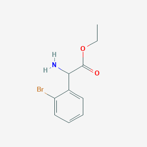 molecular formula C10H12BrNO2 B13485920 Ethyl 2-amino-2-(2-bromophenyl)acetate CAS No. 500772-73-6