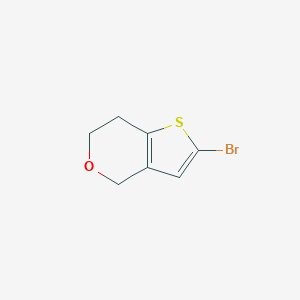 molecular formula C7H7BrOS B13485935 2-bromo-4H,6H,7H-thieno[3,2-c]pyran 