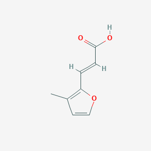 molecular formula C8H8O3 B13486064 3-(3-Methylfuran-2-yl)prop-2-enoic acid 