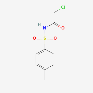 molecular formula C9H10ClNO3S B1348610 N-(2-氯乙酰基)-对甲苯磺酰胺 CAS No. 14949-06-5