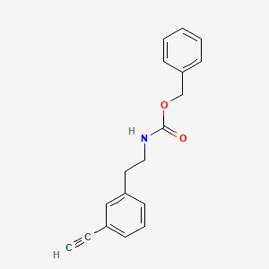 molecular formula C18H17NO2 B13486135 Benzyl 3-ethynylphenethylcarbamate 