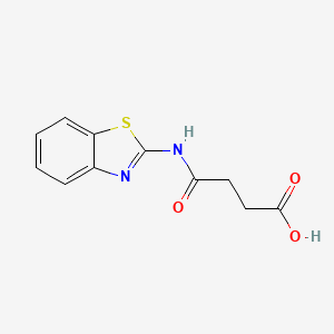 molecular formula C11H10N2O3S B1348618 N-Benzothiazol-2-yl-succinamic acid 