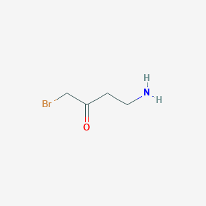 molecular formula C4H8BrNO B13486199 2-Butanone, 4-amino-1-bromo- 