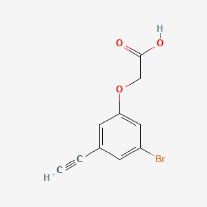 molecular formula C10H7BrO3 B13486210 2-(3-Bromo-5-ethynylphenoxy)acetic acid 