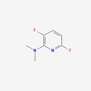 molecular formula C7H8F2N2 B13486224 3,6-difluoro-N,N-dimethylpyridin-2-amine 