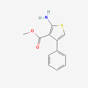 molecular formula C12H11NO2S B1348627 Methyl 2-amino-4-phenylthiophene-3-carboxylate CAS No. 67171-55-5