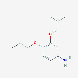 molecular formula C14H23NO2 B1348633 3,4-Diisobutoxyaniline CAS No. 39051-98-4