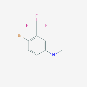 molecular formula C9H9BrF3N B1348636 4-bromo-N,N-dimethyl-3-(trifluoromethyl)aniline CAS No. 51332-24-2