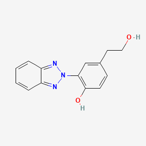 molecular formula C14H13N3O2 B1348638 Benzeneethanol, 3-(2H-benzotriazol-2-yl)-4-hydroxy- CAS No. 96549-95-0