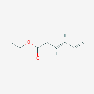 molecular formula C8H12O2 B13486414 Ethyl (3E)-hexa-3,5-dienoate 