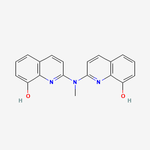 molecular formula C19H15N3O2 B1348643 2,2'-(Methylimino)diquinolin-8-ol CAS No. 65165-14-2