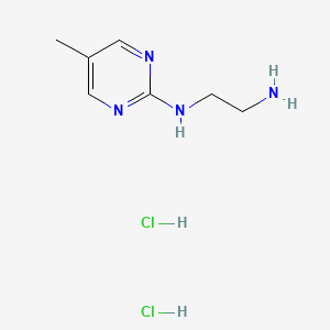 molecular formula C7H14Cl2N4 B13486482 N1-(5-methylpyrimidin-2-yl)ethane-1,2-diamine dihydrochloride 