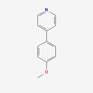 molecular formula C12H11NO B1348650 4-(4-Methoxyphenyl)pyridine CAS No. 5938-16-9