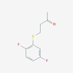 molecular formula C10H10F2OS B13486508 4-((2,5-Difluorophenyl)thio)butan-2-one 