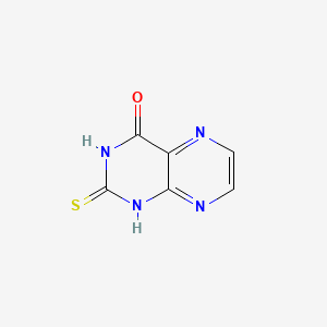 molecular formula C6H4N4OS B1348654 2-巯基蝶啶-4-醇 CAS No. 52023-48-0