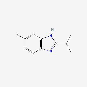 molecular formula C11H14N2 B1348655 6-methyl-2-propan-2-yl-1H-benzimidazole CAS No. 4887-90-5