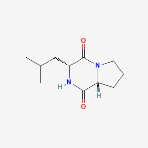 molecular formula C11H18N2O2 B1348657 Cyclo(-D-Leu-D-Pro) CAS No. 274680-11-4