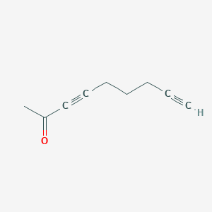 molecular formula C9H10O B134866 Nona-3,8-diyn-2-one CAS No. 127390-84-5