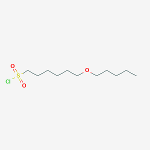 molecular formula C11H23ClO3S B13486610 6-(Pentyloxy)hexane-1-sulfonyl chloride 