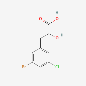 molecular formula C9H8BrClO3 B13486615 3-(3-Bromo-5-chlorophenyl)-2-hydroxypropanoic acid 