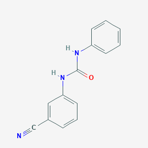 molecular formula C14H11N3O B1348665 N-(3-cyanophenyl)-N'-phenylurea CAS No. 87597-64-6