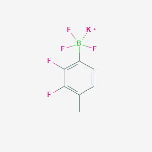 molecular formula C7H5BF5K B13486653 Potassium (2,3-difluoro-4-methylphenyl)trifluoroborate 