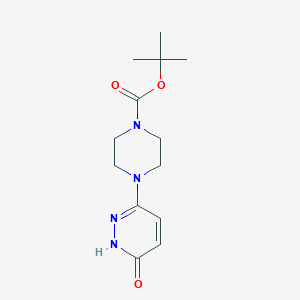 molecular formula C13H20N4O3 B13486656 Tert-butyl 4-(6-oxo-1,6-dihydropyridazin-3-yl)piperazine-1-carboxylate 