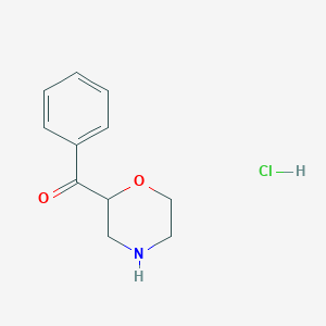 molecular formula C11H14ClNO2 B13486695 2-Benzoylmorpholine hydrochloride 