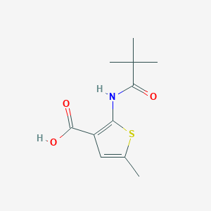 2-[(2,2-Dimethylpropanoyl)amino]-5-methyl-3-thiophenecarboxylic acid