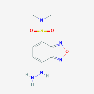 molecular formula C8H11N5O3S B134868 4-(N,N-Dimethylsulfamoyl)-7-hydrazino-benzofurazan CAS No. 131467-86-2