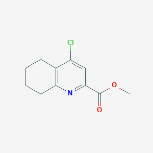 molecular formula C11H12ClNO2 B13487000 Methyl 4-chloro-5,6,7,8-tetrahydroquinoline-2-carboxylate 