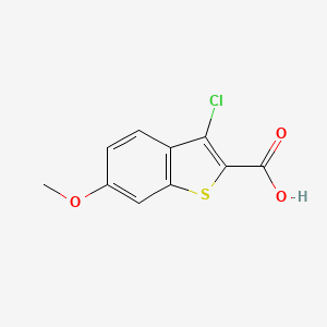 molecular formula C10H7ClO3S B1348710 3-氯-6-甲氧基-1-苯并噻吩-2-羧酸 CAS No. 310390-60-4