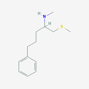 molecular formula C13H21NS B13487162 n-Methyl-1-(methylthio)-5-phenylpentan-2-amine 