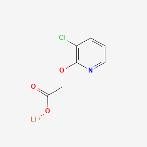 molecular formula C7H5ClLiNO3 B13487194 Lithium(1+) 2-[(3-chloropyridin-2-yl)oxy]acetate 