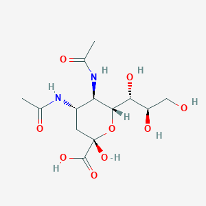 molecular formula C13H22N2O9 B134873 N-Acetyl-4-deoxy-4-acetamidoneuraminic acid CAS No. 127099-59-6
