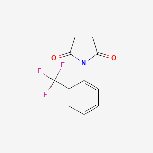 molecular formula C11H6F3NO2 B1348730 1-[2-(trifluoromethyl)phenyl]-1H-pyrrole-2,5-dione CAS No. 34520-59-7