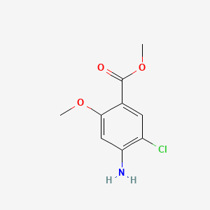 molecular formula C9H10ClNO3 B1348733 Methyl 4-amino-5-chloro-2-methoxybenzoate CAS No. 20896-27-9