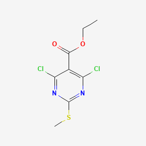 molecular formula C8H8Cl2N2O2S B1348736 Ethyl 4,6-dichloro-2-(methylthio)pyrimidine-5-carboxylate CAS No. 959070-42-9