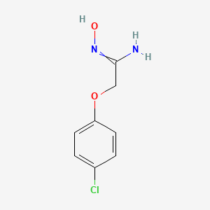 molecular formula C8H9ClN2O2 B1348740 2-(4-chlorophenoxy)-1-(hydroxyimino)ethylamine 
