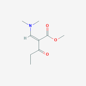 molecular formula C9H15NO3 B13487726 methyl (2Z)-2-[(dimethylamino)methylene]-3-oxopentanoate 