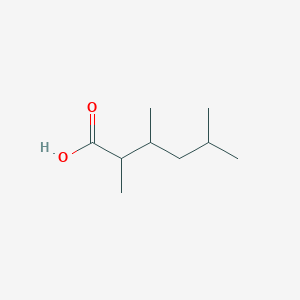 molecular formula C9H18O2 B13487781 2,3,5-Trimethylhexanoic acid 