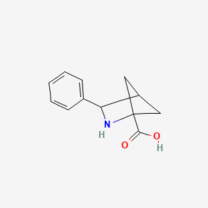 molecular formula C12H13NO2 B13487919 3-Phenyl-2-azabicyclo[2.1.1]hexane-1-carboxylic acid 
