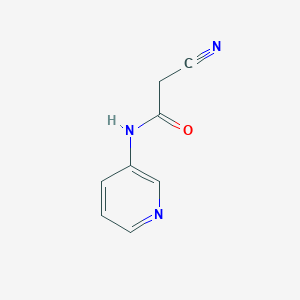 molecular formula C8H7N3O B1348798 2-氰基-N-(3-吡啶基)乙酰胺 CAS No. 219618-13-0